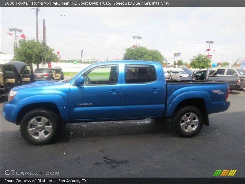 Speedway Blue / Graphite Gray 2008 Toyota Tacoma V6 PreRunner TRD Sport Double Cab