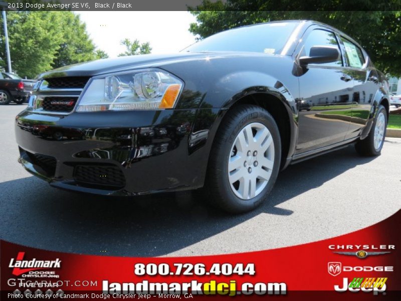 Black / Black 2013 Dodge Avenger SE V6