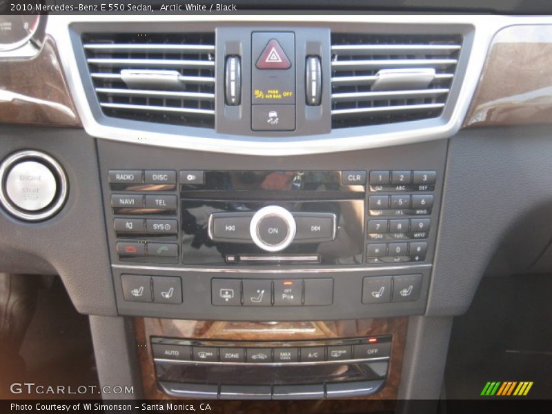 Arctic White / Black 2010 Mercedes-Benz E 550 Sedan