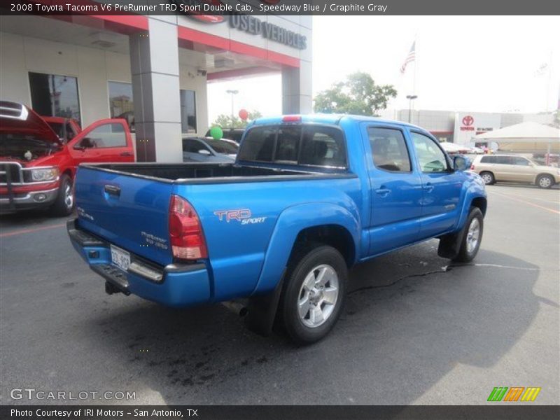 Speedway Blue / Graphite Gray 2008 Toyota Tacoma V6 PreRunner TRD Sport Double Cab