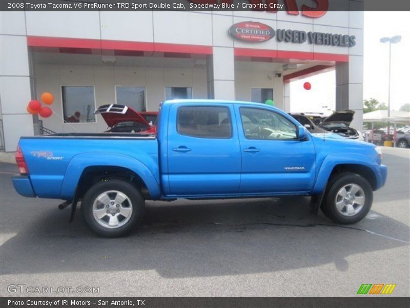 Speedway Blue / Graphite Gray 2008 Toyota Tacoma V6 PreRunner TRD Sport Double Cab