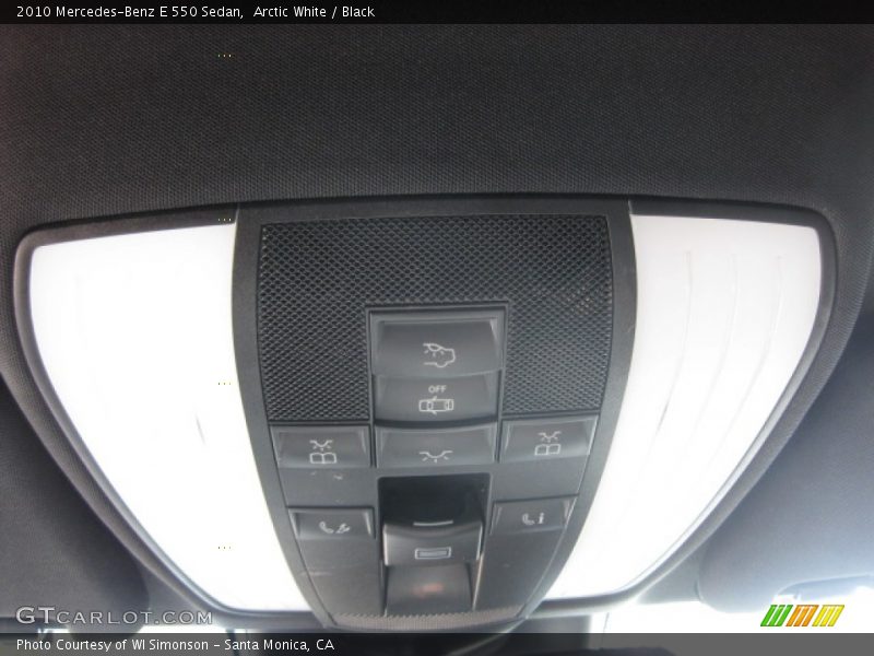 Arctic White / Black 2010 Mercedes-Benz E 550 Sedan