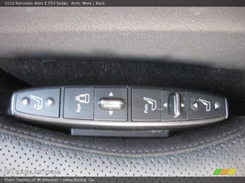 Arctic White / Black 2010 Mercedes-Benz E 550 Sedan