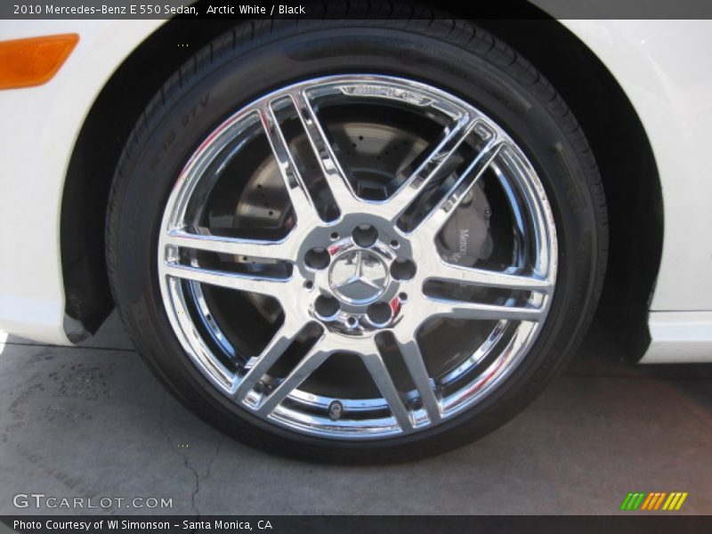 Arctic White / Black 2010 Mercedes-Benz E 550 Sedan