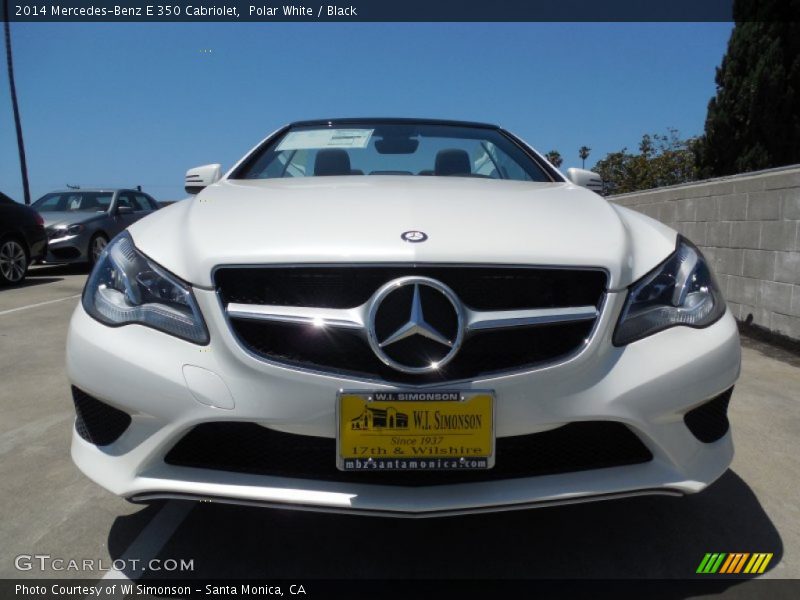 Polar White / Black 2014 Mercedes-Benz E 350 Cabriolet