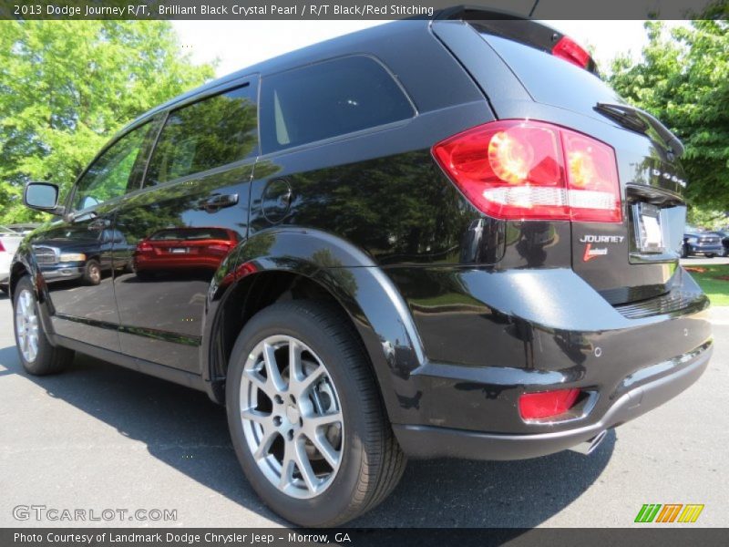 Brilliant Black Crystal Pearl / R/T Black/Red Stitching 2013 Dodge Journey R/T