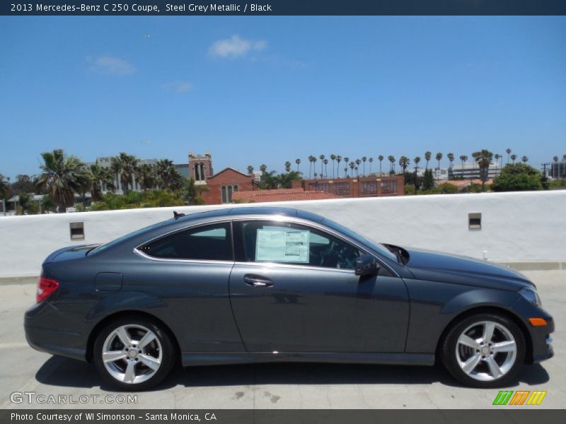 Steel Grey Metallic / Black 2013 Mercedes-Benz C 250 Coupe
