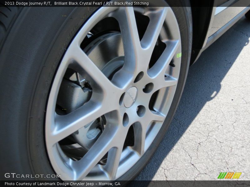 Brilliant Black Crystal Pearl / R/T Black/Red Stitching 2013 Dodge Journey R/T