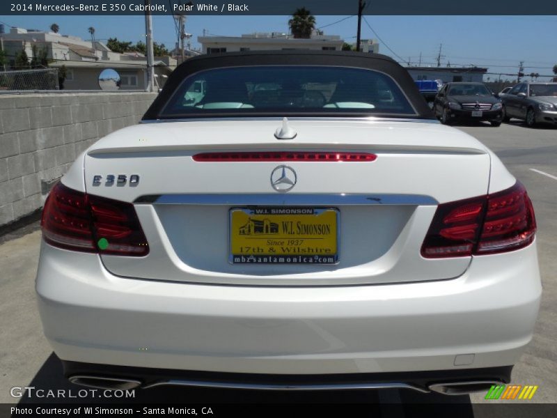 Polar White / Black 2014 Mercedes-Benz E 350 Cabriolet