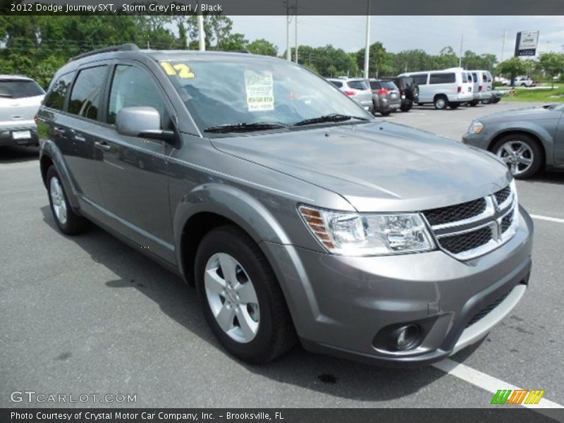Storm Grey Pearl / Black 2012 Dodge Journey SXT