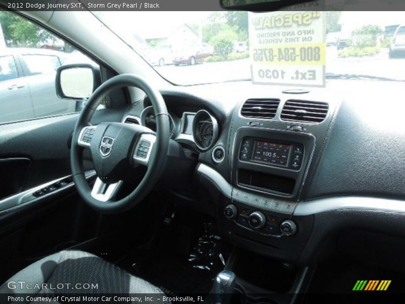 Storm Grey Pearl / Black 2012 Dodge Journey SXT