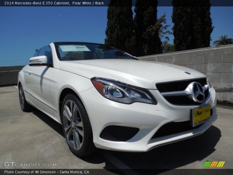 Polar White / Black 2014 Mercedes-Benz E 350 Cabriolet