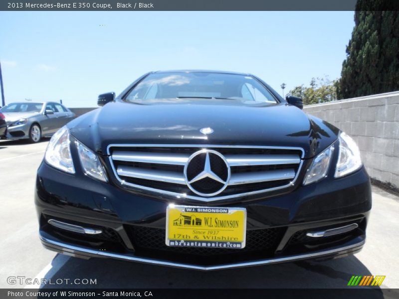 Black / Black 2013 Mercedes-Benz E 350 Coupe