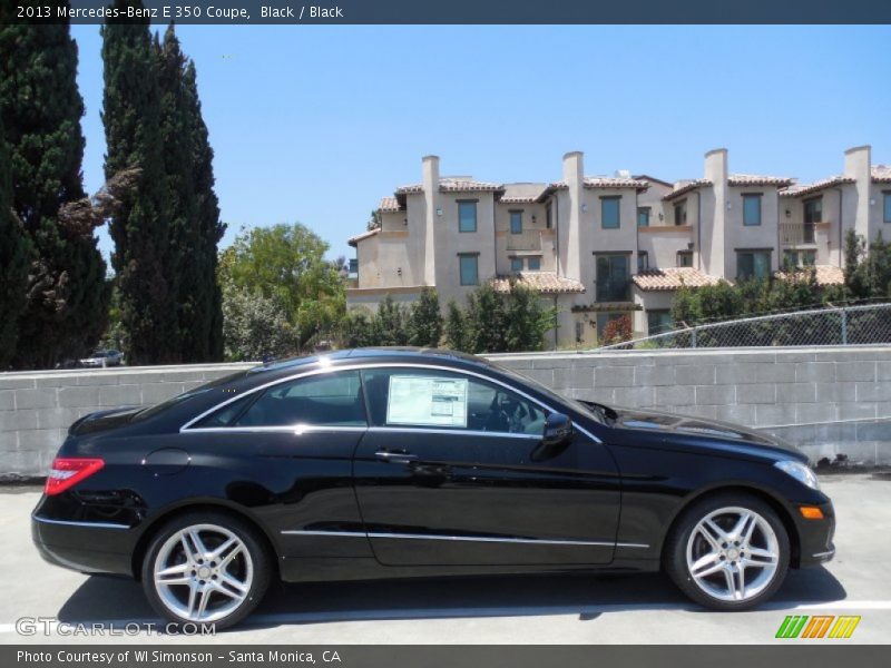 Black / Black 2013 Mercedes-Benz E 350 Coupe