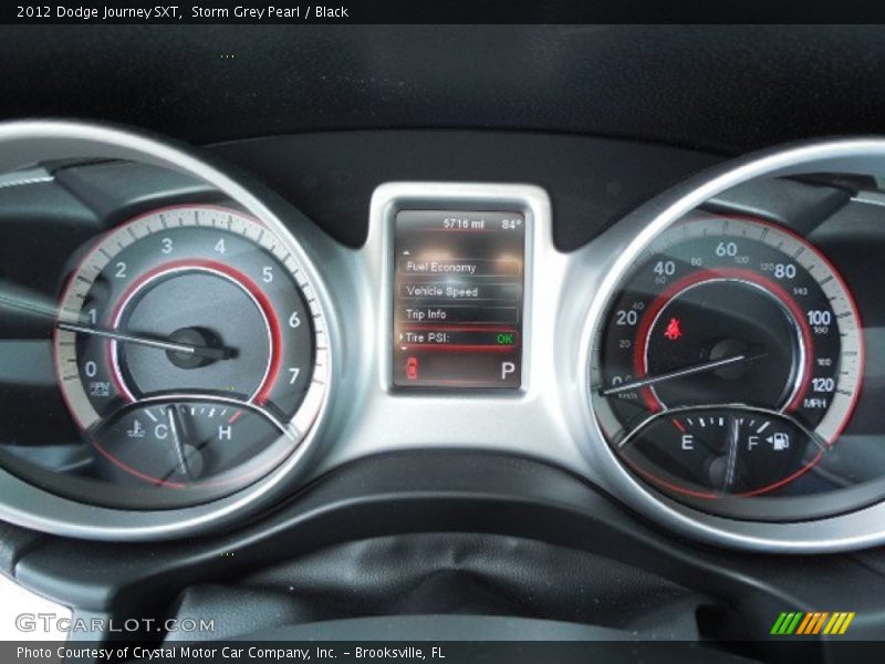 Storm Grey Pearl / Black 2012 Dodge Journey SXT
