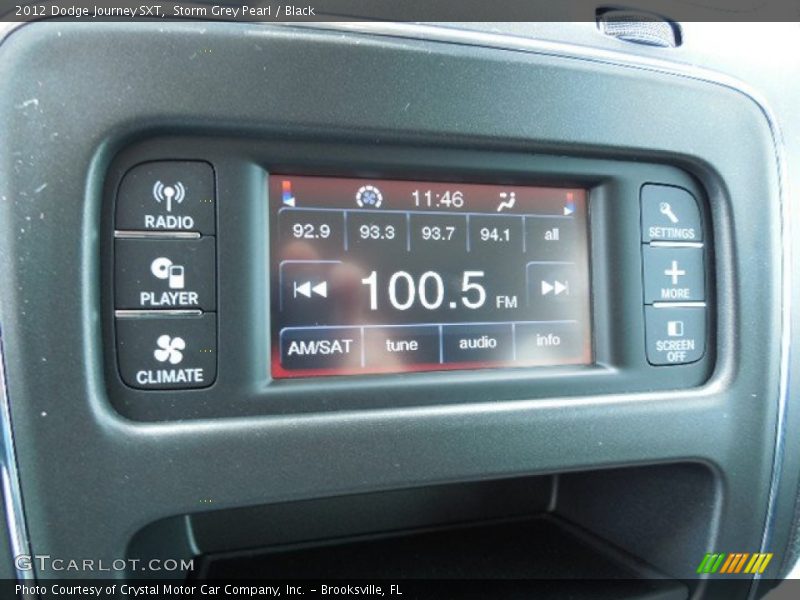 Storm Grey Pearl / Black 2012 Dodge Journey SXT