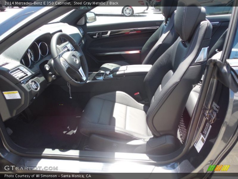 Steel Gray Metallic / Black 2014 Mercedes-Benz E 350 Cabriolet