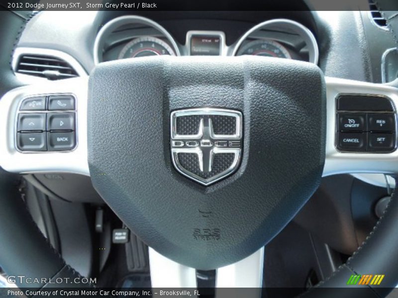 Storm Grey Pearl / Black 2012 Dodge Journey SXT