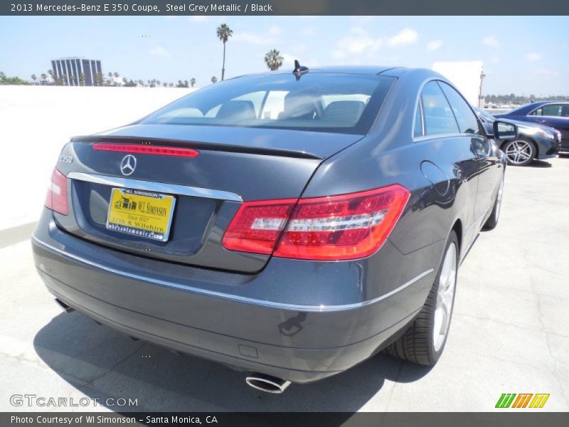 Steel Grey Metallic / Black 2013 Mercedes-Benz E 350 Coupe