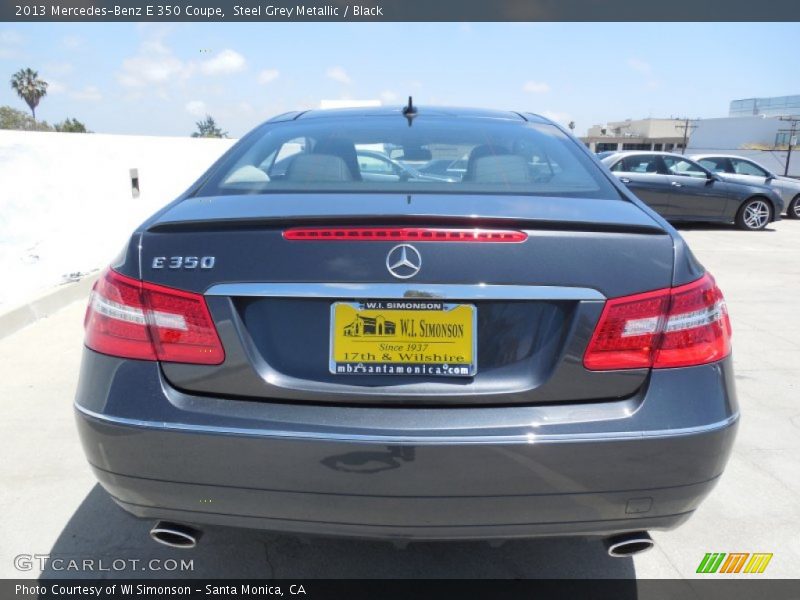 Steel Grey Metallic / Black 2013 Mercedes-Benz E 350 Coupe
