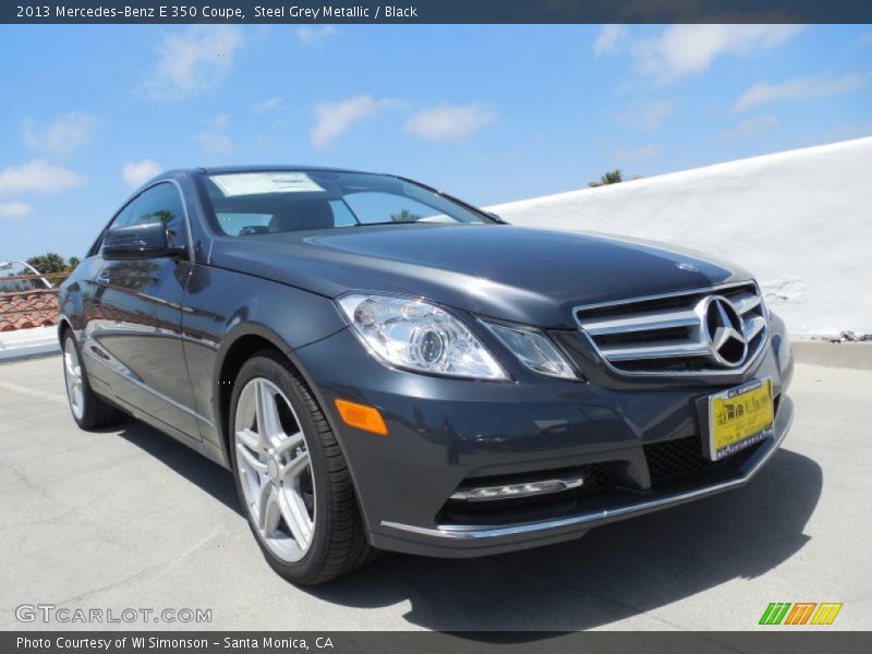 Steel Grey Metallic / Black 2013 Mercedes-Benz E 350 Coupe