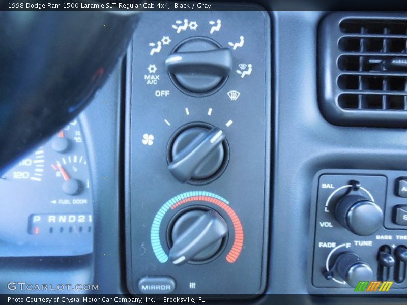 Controls of 1998 Ram 1500 Laramie SLT Regular Cab 4x4