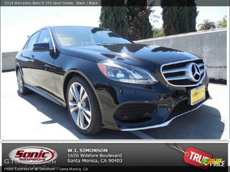 Black / Black 2014 Mercedes-Benz E 350 Sport Sedan