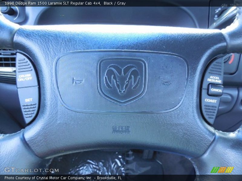 Black / Gray 1998 Dodge Ram 1500 Laramie SLT Regular Cab 4x4