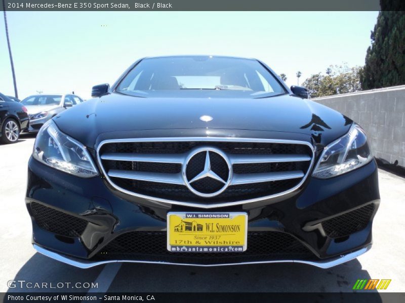 Black / Black 2014 Mercedes-Benz E 350 Sport Sedan