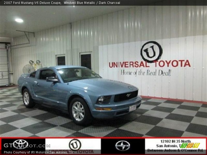 Windveil Blue Metallic / Dark Charcoal 2007 Ford Mustang V6 Deluxe Coupe