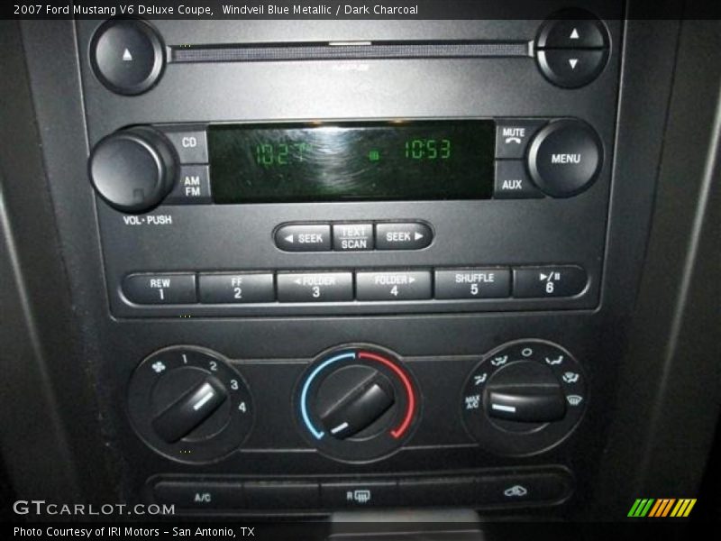 Windveil Blue Metallic / Dark Charcoal 2007 Ford Mustang V6 Deluxe Coupe