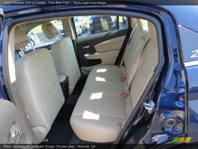 True Blue Pearl / Black/Light Frost Beige 2013 Chrysler 200 LX Sedan