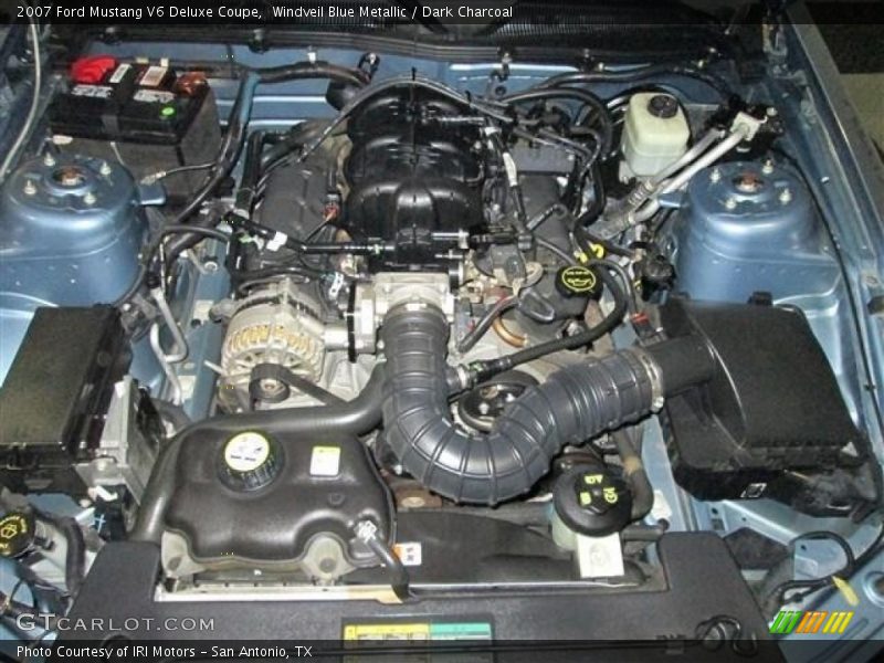 Windveil Blue Metallic / Dark Charcoal 2007 Ford Mustang V6 Deluxe Coupe
