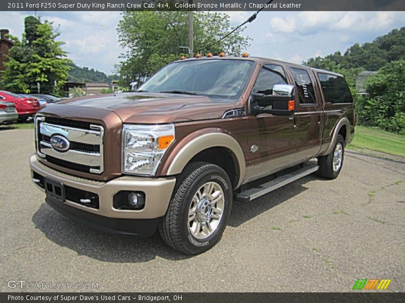 Golden Bronze Metallic / Chaparral Leather 2011 Ford F250 Super Duty King Ranch Crew Cab 4x4