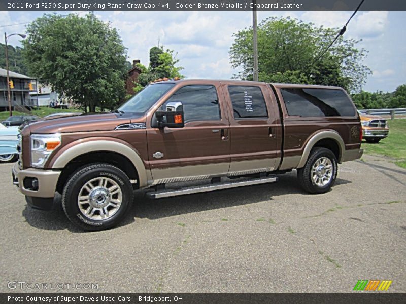 Golden Bronze Metallic / Chaparral Leather 2011 Ford F250 Super Duty King Ranch Crew Cab 4x4