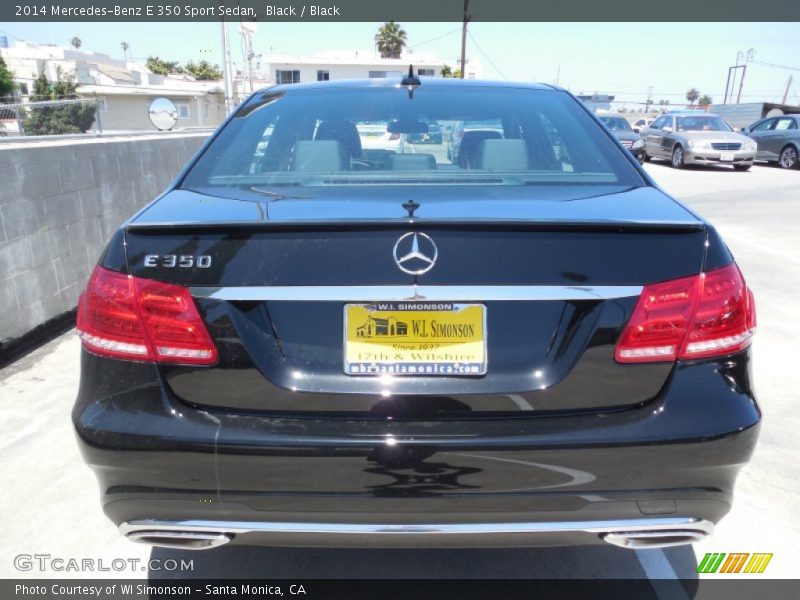 Black / Black 2014 Mercedes-Benz E 350 Sport Sedan