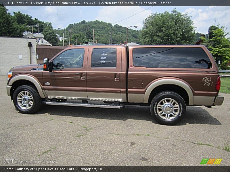 Golden Bronze Metallic / Chaparral Leather 2011 Ford F250 Super Duty King Ranch Crew Cab 4x4