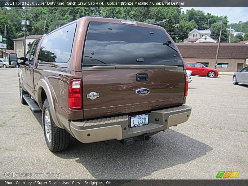Golden Bronze Metallic / Chaparral Leather 2011 Ford F250 Super Duty King Ranch Crew Cab 4x4
