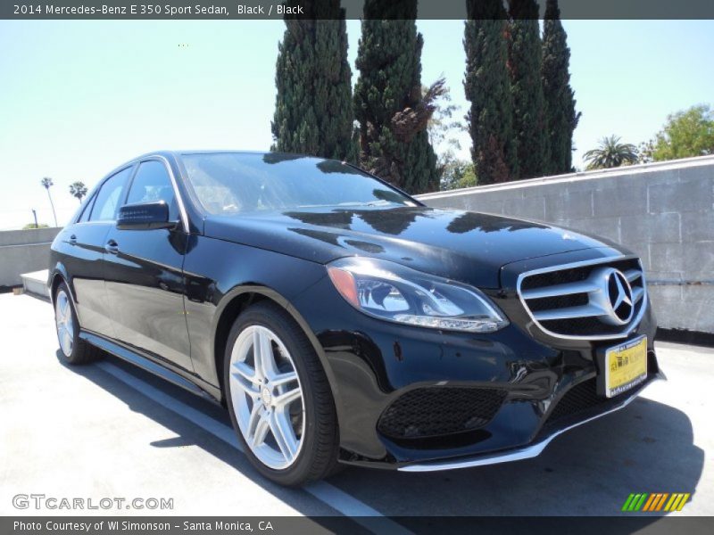 Black / Black 2014 Mercedes-Benz E 350 Sport Sedan