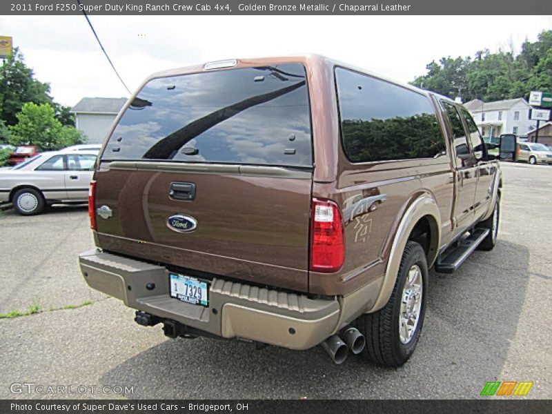 Golden Bronze Metallic / Chaparral Leather 2011 Ford F250 Super Duty King Ranch Crew Cab 4x4
