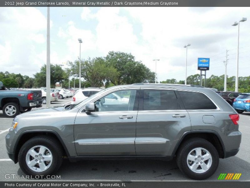 Mineral Gray Metallic / Dark Graystone/Medium Graystone 2012 Jeep Grand Cherokee Laredo