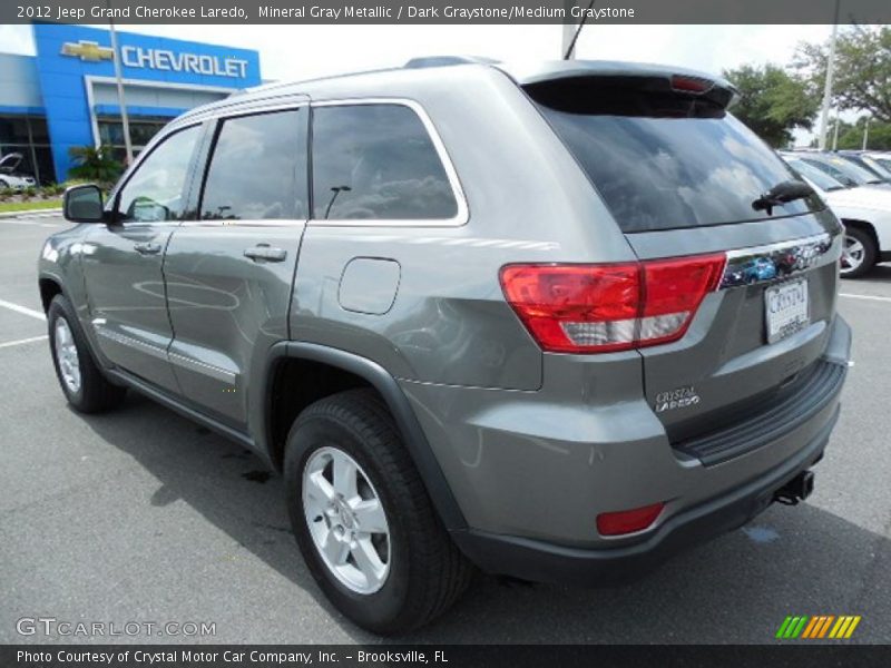 Mineral Gray Metallic / Dark Graystone/Medium Graystone 2012 Jeep Grand Cherokee Laredo