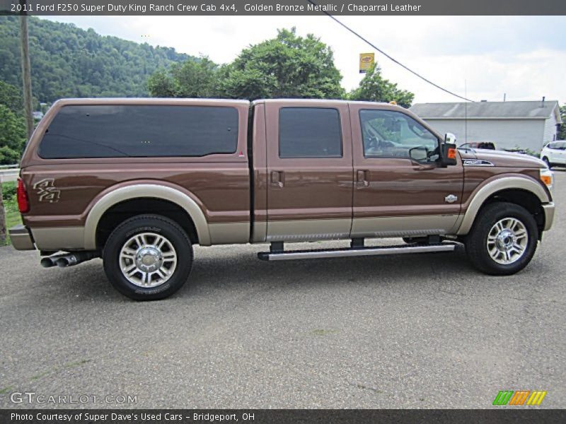 Golden Bronze Metallic / Chaparral Leather 2011 Ford F250 Super Duty King Ranch Crew Cab 4x4
