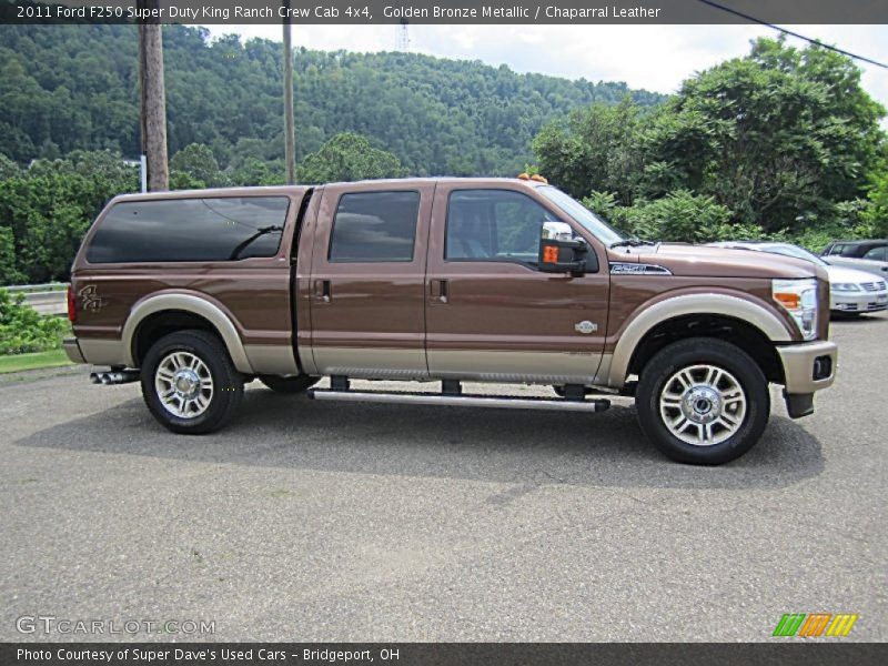 Golden Bronze Metallic / Chaparral Leather 2011 Ford F250 Super Duty King Ranch Crew Cab 4x4