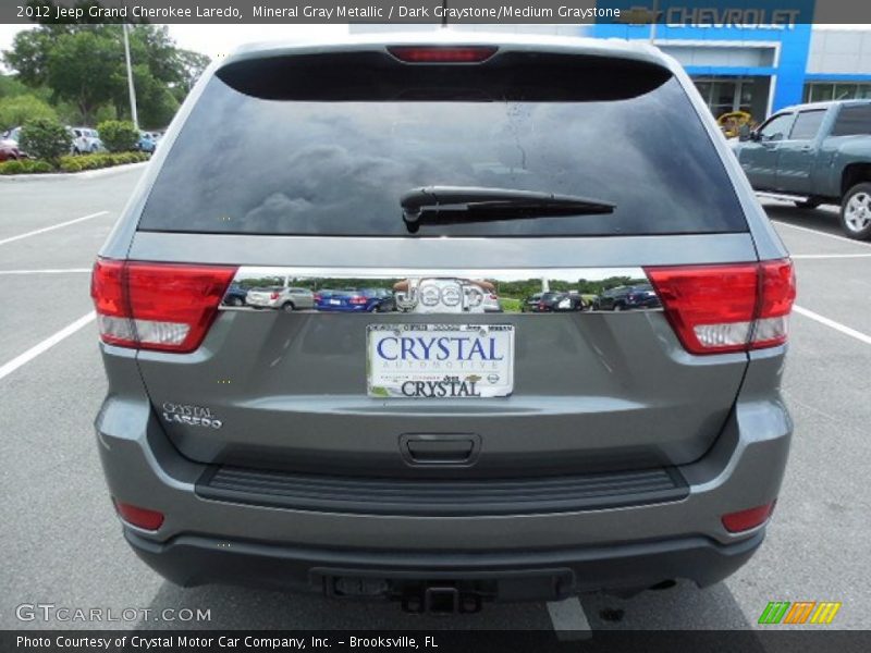 Mineral Gray Metallic / Dark Graystone/Medium Graystone 2012 Jeep Grand Cherokee Laredo