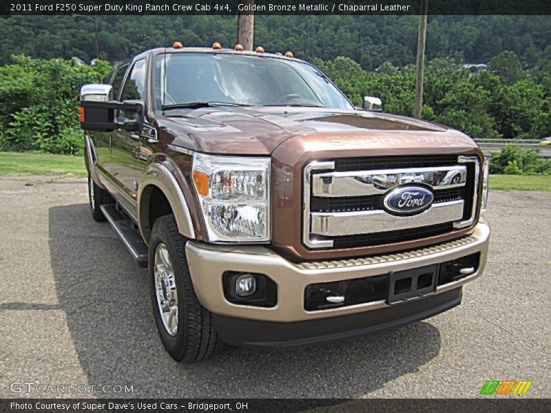 Golden Bronze Metallic / Chaparral Leather 2011 Ford F250 Super Duty King Ranch Crew Cab 4x4