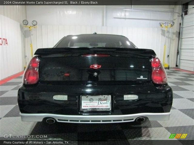 Black / Ebony Black 2004 Chevrolet Monte Carlo Supercharged SS