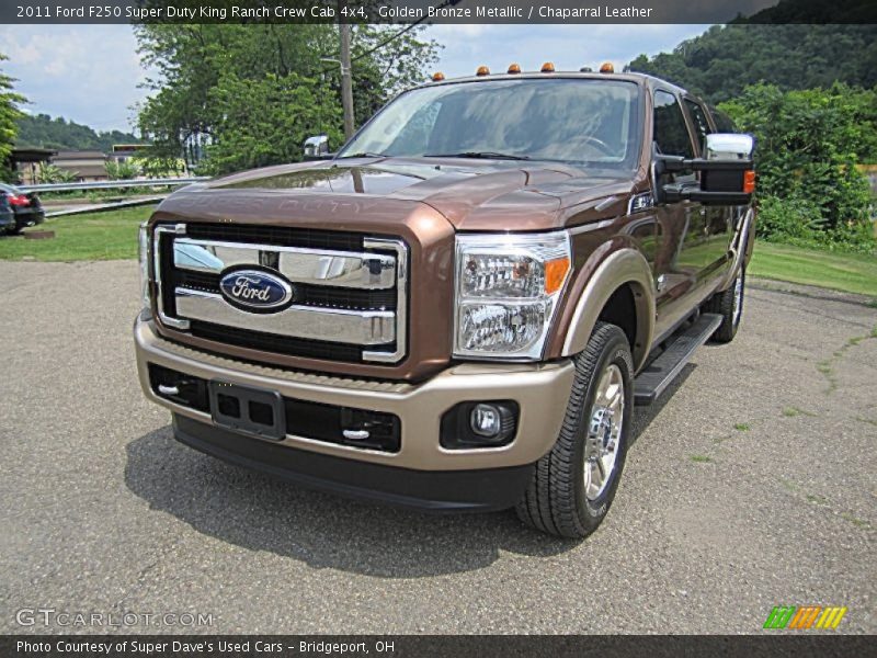 Golden Bronze Metallic / Chaparral Leather 2011 Ford F250 Super Duty King Ranch Crew Cab 4x4