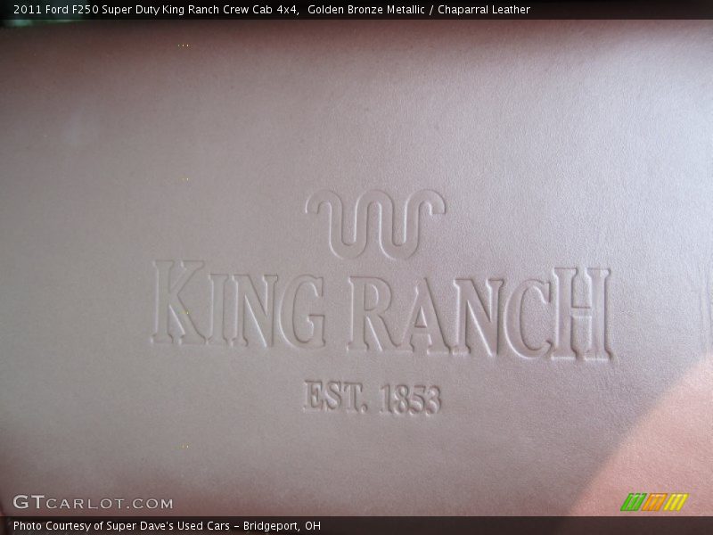 Golden Bronze Metallic / Chaparral Leather 2011 Ford F250 Super Duty King Ranch Crew Cab 4x4