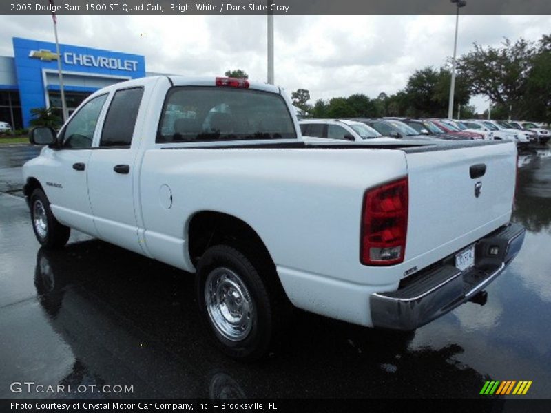 Bright White / Dark Slate Gray 2005 Dodge Ram 1500 ST Quad Cab